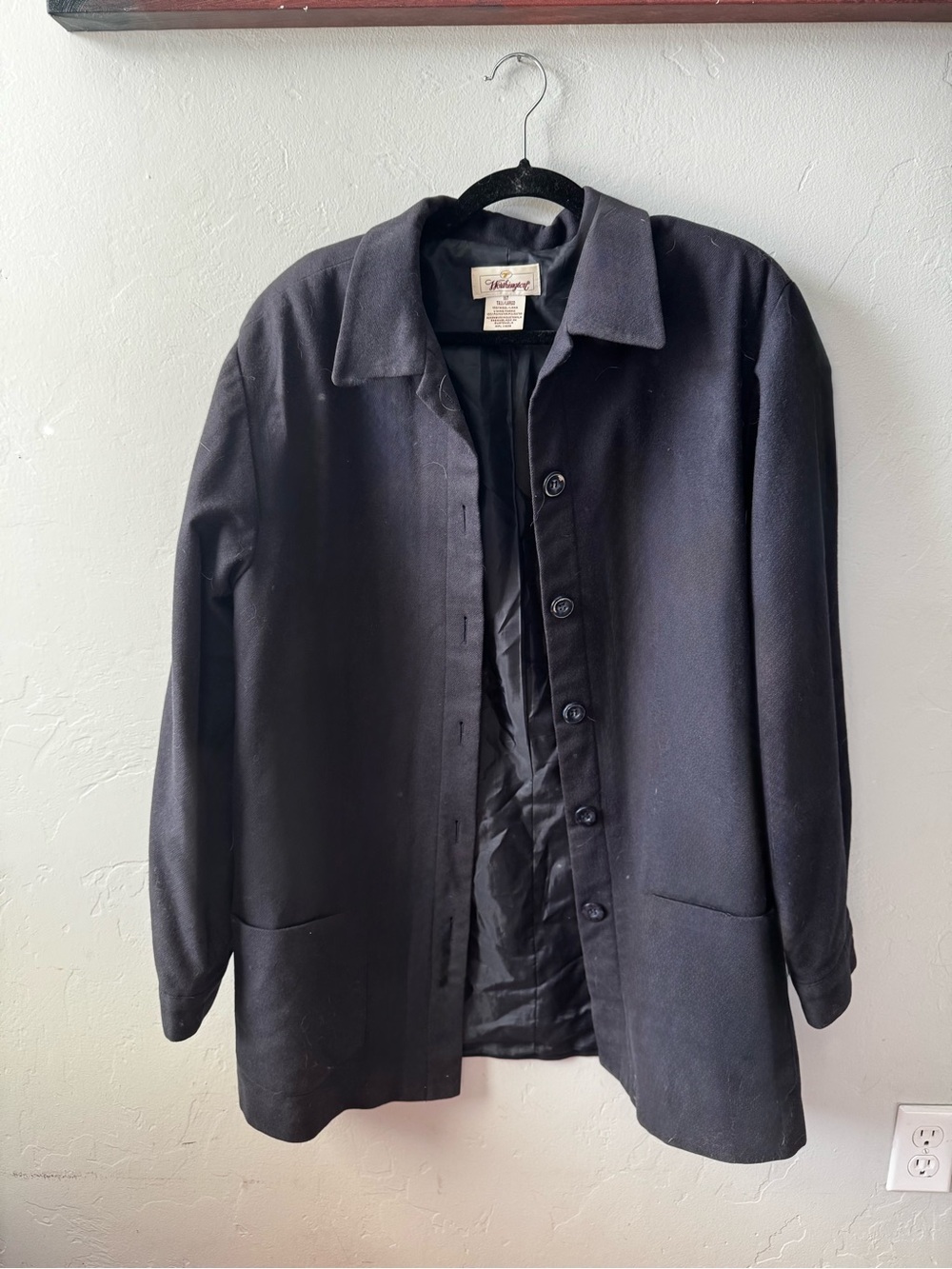Worthington Black Women’s Wool-Blend Pea Coat